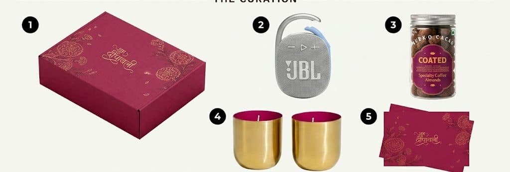 Everything inside The Luxe Statement Box, laid out