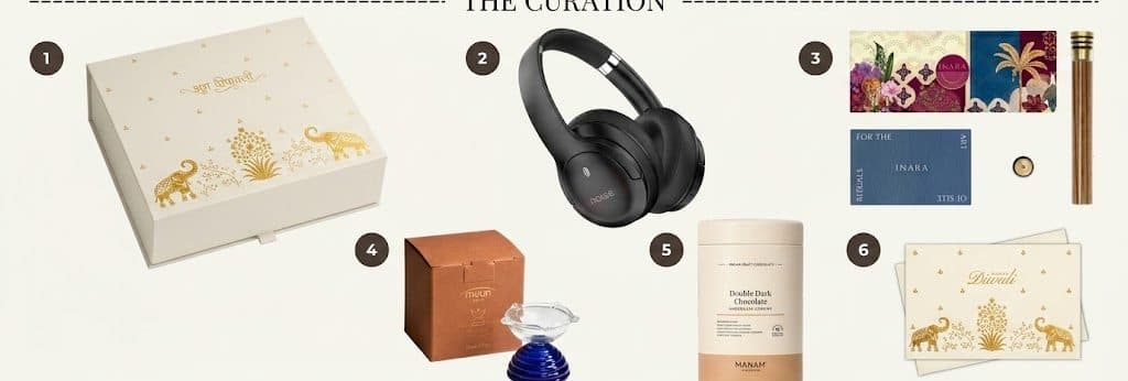 Everything inside The Quiet Luxury Box, laid out